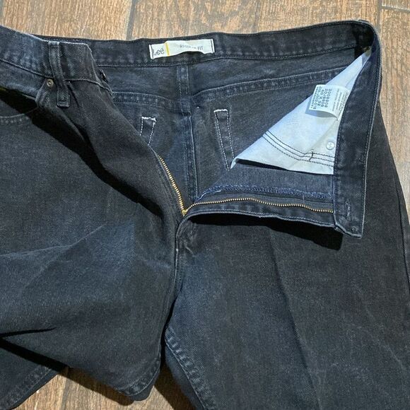 VTG,Lee Dark Denim Trousers 💯 Cotton Men’s Jeans Size 40 X 32 - Picture 7 of 10